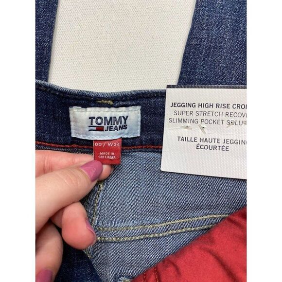 Tommy Hilfiger High Rise Jean Jeggings Women's‎ 24 Blue Slimming Pockets Stretch - Picture 16 of 16
